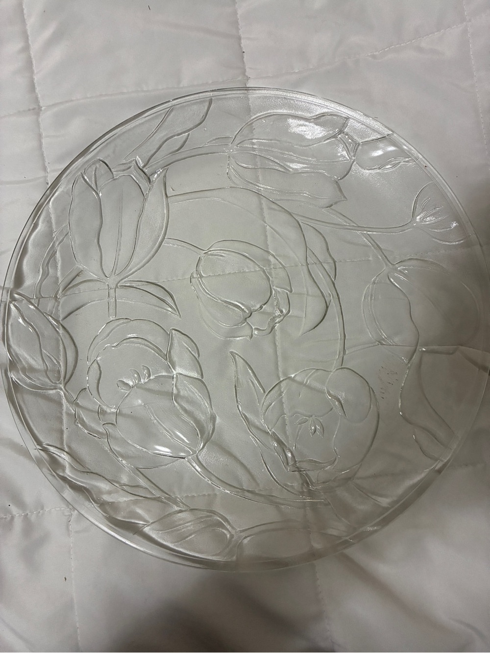Vintage Indonesia glass platter - Picture 3 of 5